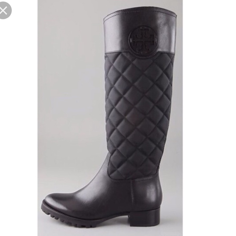 Tory Burch Rowan quilted riding boots